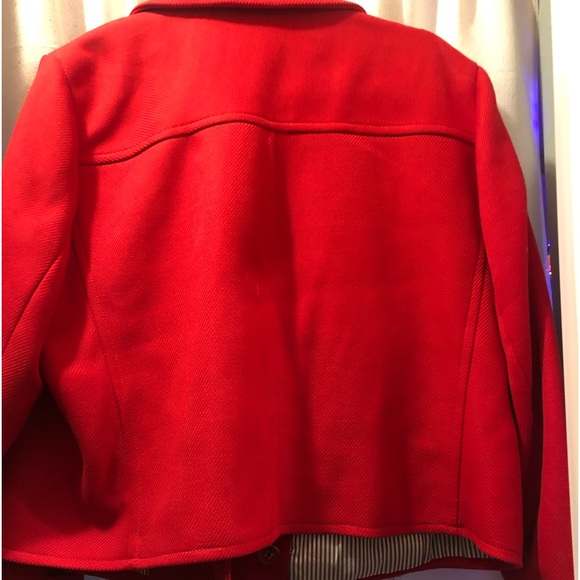 Lands End Cropped Red Jacket - Picture 8 of 8